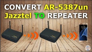 Convert Router Comtrend AR5387un To Repeater using WPA2  إلى ربيتر Jazztel AR5387un تحويل الراوتر [upl. by Laehplar]