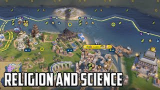 Intentionally getting a dark age and founding a religion  Civ 6 Arabia Overexplained Ep 5 [upl. by Lyrak]