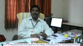 Dr P V NaganjaneyuluPrincipalM V R College of Engineering amp TechnologyParitala [upl. by Rases]