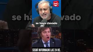 JORGE RIAL SE LA PUDRIÓ TODA A MILEI Y LO DESAFIÓ EN VIVO quotQUE VENGA Y ME LO DIGA EN LA CARAquot [upl. by Fortune]