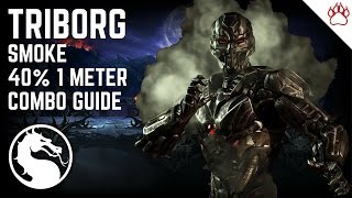 MKX Triborg Smoke Combo Guide  40 1 Meter Post Patch [upl. by Zorana329]