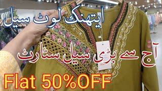 Ethnic Sale 2024 Flat 50 Off  ethnic big sale today [upl. by Yclek162]