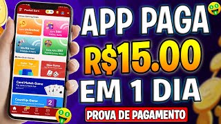 APP para GANHAR DINHEIRO de VERDADE ðŸ‘‰Pagou R15 em 1 DiaðŸ¤‘ App Pagando no PayPal Prova de Pagamento [upl. by Ahtanaram]