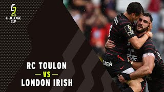 Highlights  RC Toulon v London Irish  Quarterfinals  Challenge Cup Rugby 202122 [upl. by Fay]