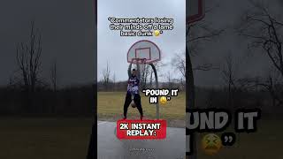 NBA 2K Commentators glazing when a player dunks 🏀🤣 basketball shorts [upl. by Janifer52]