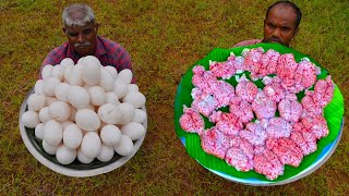 BRAIN OMELETTE  Goat Brain with Egg Omelette  Goat Brain Recipe Prepared by uncle [upl. by Bussey810]