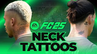 Players with Neck Tattoos in EA Sports FC 25 [upl. by Thornie80]