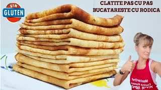 Clatite Pas Cu Pas Fara Gluten  Crepas Sin Gluten  BUCATARESTE CU RODICA [upl. by Valera]