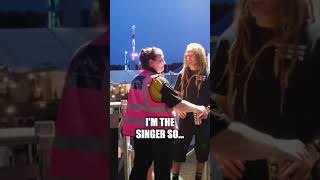 🎤😆 Security Guard Mistakes Lead Singer for Concertgoer 🎶😂 [upl. by Eilah]