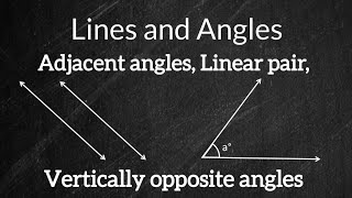 07th Maths AP Adjacent angles Linear pair and Vertically opposite angles [upl. by Dalury]