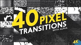 40 Pixel Alpha Matte Transitions Effects [upl. by Devaj]