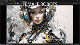 Unreal Engine 54 Female Robots [upl. by Kenny811]