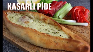 Evde Kaşarlı Mini Pide Nasıl Yapılır  Mikserliyorum  Yemek Tarifleri  Turkish Pide [upl. by Aerdnaed]