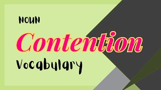 What does Contention mean [upl. by Michele]