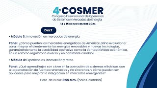 4to COSMER  Congreso Internacional de Operación de Sistemas y Mercados de Energía 22 [upl. by Marylee]