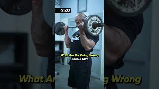 BARBELL CURLS Learn how to execute correctly the no one exercise to develop huge biceps barbell [upl. by Letsirc875]