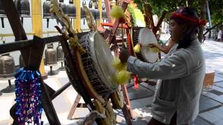 Street Music Traditional Thai Drums HD [upl. by Eillen]