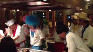 Funny happy birthday song from Agia Napa sushi restaurant [upl. by Flip371]