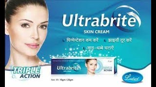 Ultra brite bright Cream Uses Side Effects Substitutes Composition  2018 [upl. by Salot]