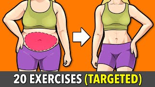 20 Targeted Abs Exercises to Burn Stubborn Belly Fat [upl. by Gabby]