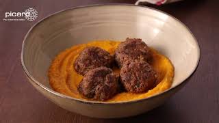 Recette boulettes de bœuf au fromage purée douce [upl. by Ahsemac]