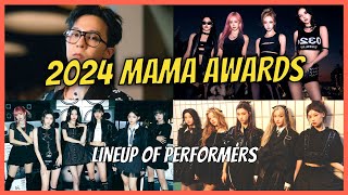 2024 MAMA Awards Lineup of Performers [upl. by Alenairam]