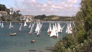 Salcombe Regatta2011 Salcombe Yawl red fleet Start10811 [upl. by Sugar]