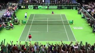 Davis Cup Radek Štěpánek  Nicolas Almagroposlední míček [upl. by Robinetta967]