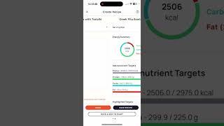 Adding a Recipe to Cronometer from Phone [upl. by Debby]