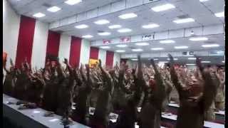 Americas Marines Singing quotDays of Elijahquot [upl. by Ahsatam730]