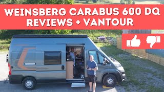 VAN TOUR  VAN LIFE Review of Weinsberg Carabus 600 DQ [upl. by Hinch]