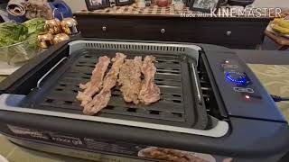 How to use Baumann Living Smokeless Indoor Grill and Review perfect for condo dwellers [upl. by Gil]