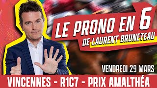 Pronostic Quinté  Vincennes  Prix Amalthéa  29 mars 2024 [upl. by Nilyarg]