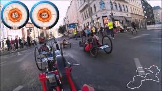 Berlin marathon 2015 handbike [upl. by Akcimahs]