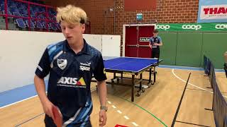 Malte Nilsson vs Hampus Törnkvist  Herrar 20  quarter finals  Sweden GP Kristianstad Open 2024 [upl. by Anewor]