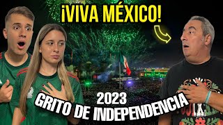 ESPAÑOLES SE EMOCIONAN con EL GRITO DE INDEPENDENCIA de MÉXICO  MI PADRE lo VIVE POR PRIMERA VEZ [upl. by Richards]