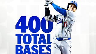 400 TOTAL BASES Shohei Ohtani is the FIRST PLAYER player since 2001 to reach 400 TB  大谷翔平ハイライト [upl. by Nednil876]