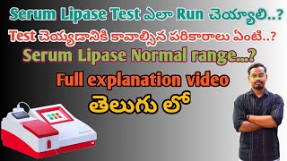 How to run a serum lipase test amp What is the equipment needed for the test in Telugu by Mr vineel [upl. by Jeffry417]