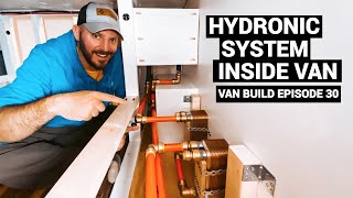 Diesel Hot Water and Air Heater ESPAR HYDRONIC System Install in a Sprinter Van Conversion [upl. by Kuebbing]