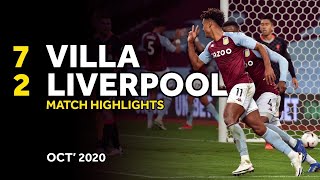 HIGHLIGHTS  Aston Villa 72 Liverpool  4th October 2020 [upl. by Enoved]