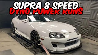 Whifbitz ZF 8HP70 8 Speed Toyota Supra gearbox conversion dyno video power runs [upl. by Emoreg]