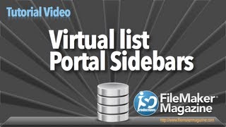 FileMaker Tutorial  Virtual List Portal Sidebar [upl. by Nnylhsa]