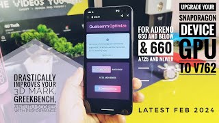 update adreno gpu drivers to latest v762 for any snapdragon device improve game performance [upl. by Ysirhc]