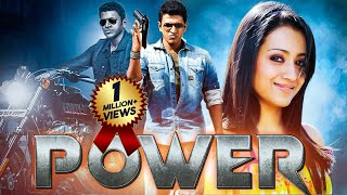 Puneeth Rajkumars POWER Full Hindi Dubbed Action Romantic Movie  Trisha Krishnan  South Movie [upl. by Akisej]