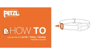 HOW TO reassemble the ACTIK  TIKKA  TIKKINA headband buckle [upl. by Eiddam]