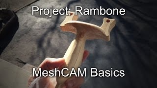 Shapeoko 2 How to use MeshCAM to Mill a Slingshot [upl. by Suedama]