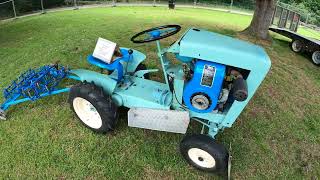 1961 LeaFrancis Unihorse Garden BSA 420cc Petrol Tractor 7 HP [upl. by Pessa]