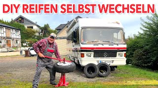 DIY Reifenwechsler Reifenmontiergerät für Wohnmobil und PKW Reifen selber preiswert wechseln [upl. by Wandis962]