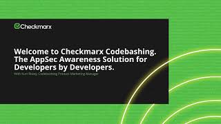 Checkmarx Codebashing Overview [upl. by Narik557]