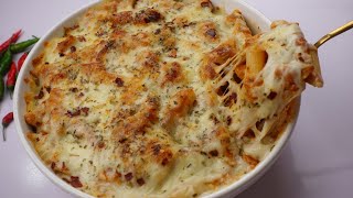 Baked Creamy Chicken Pasta By Recipes of the world [upl. by Issiah954]